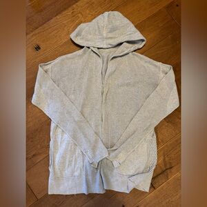 Lululemon Knit Gray Hooded Cardigan Sweater | VGUC | Size 6